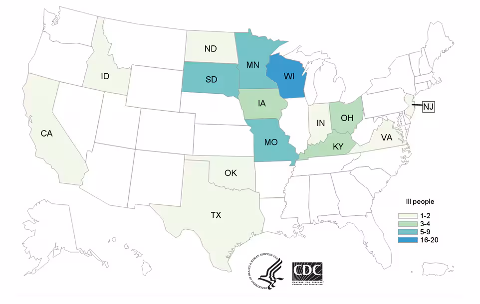 map-salmonella-outbreak-strains map - for text go to https://www.cdc.gov/salmonella/heidelberg-11-16/map.html