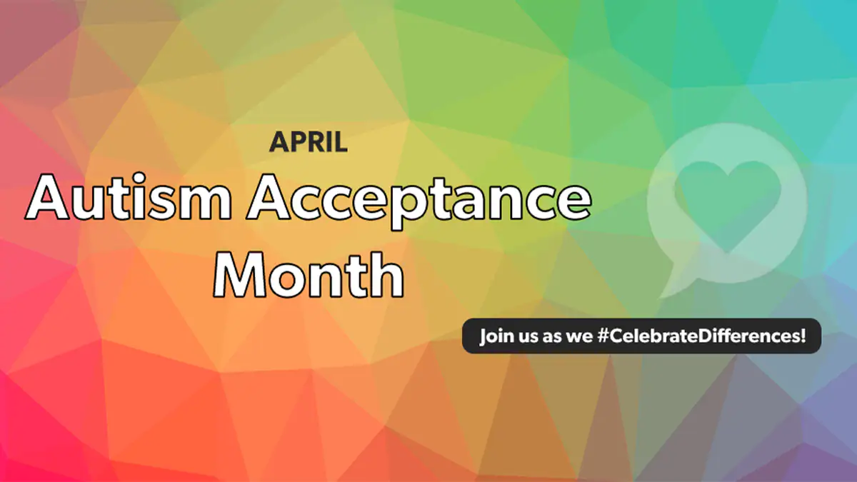 world awareness day April is Autism Acceptance Month join us aw we #celebrateDifferences!