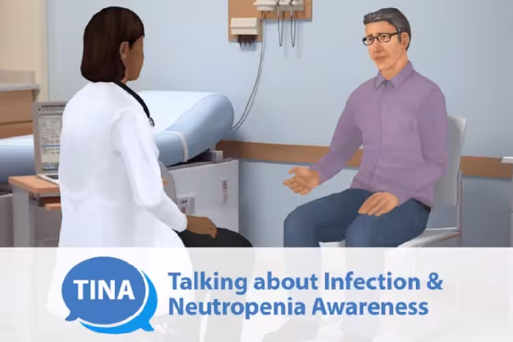 A doctor talking to a patient