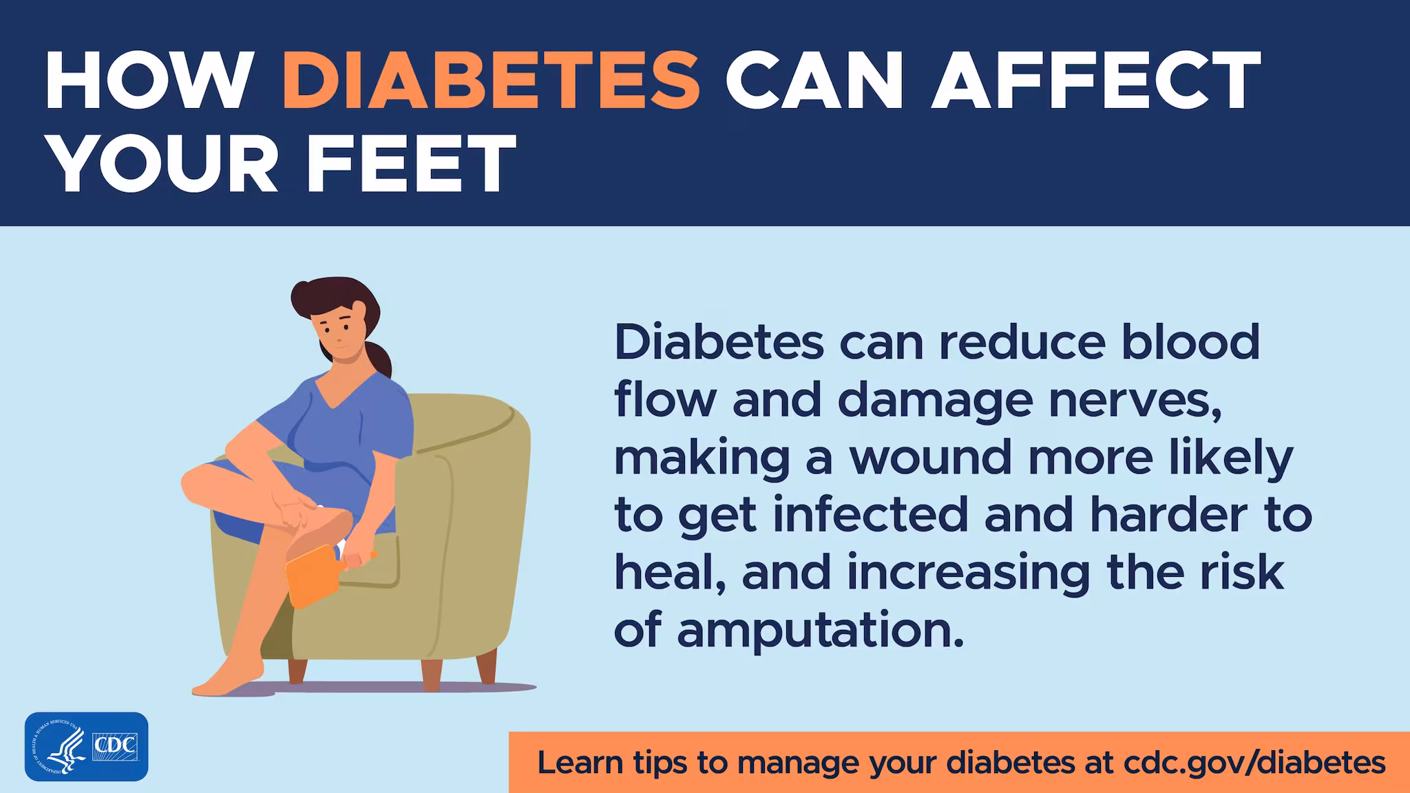 A woman sitting in a chair and looking at her feet