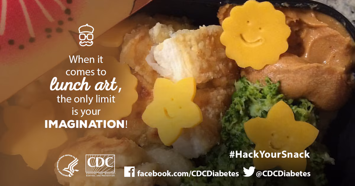 graphic of decorated food