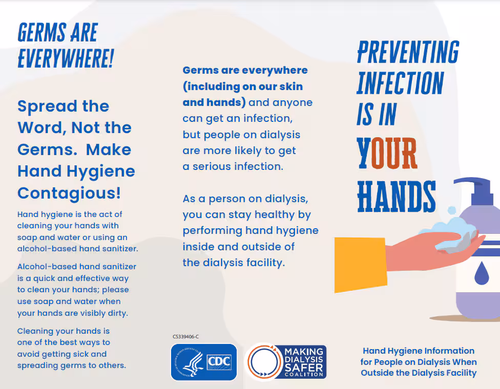 Preventing Infections is in Your Hands - Brochure Thumb Image