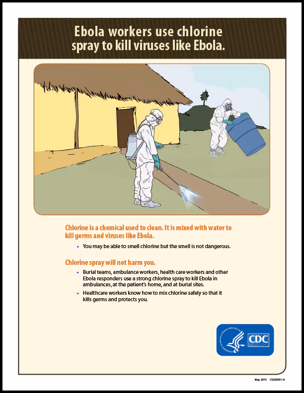 How Workers Use Chlorine Spray to Kill Ebola