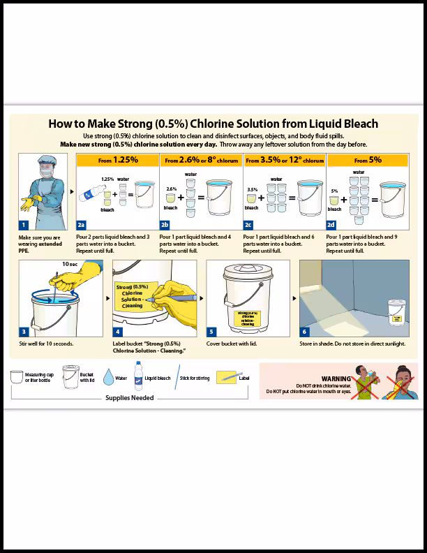 How to Make Strong Chlorine Solution from Liquid Bleach