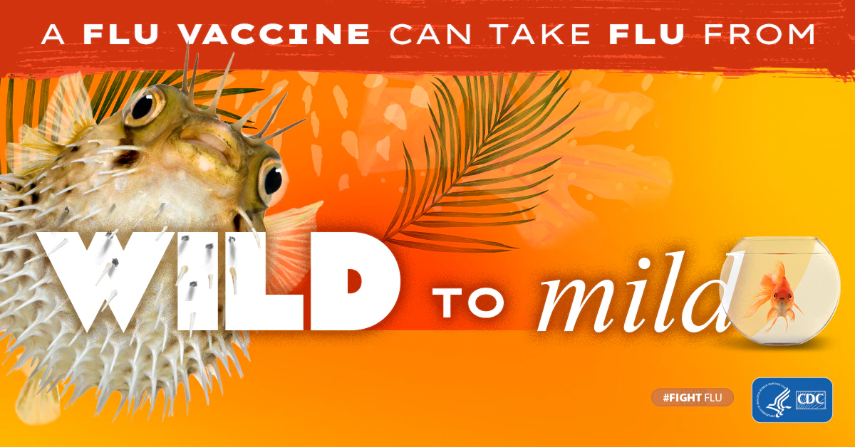 pufferfish-wild-to-mild-1200x628 A flu vaccine can take flu from wild to mild #fightflu