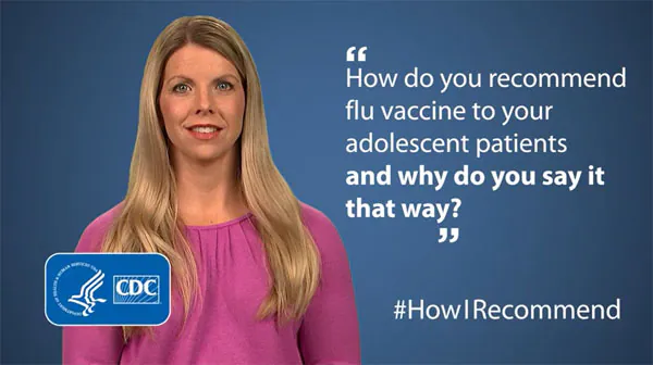 Lacey-Eden-NP-C Lacey Eden, NP-C, Describes How She Recommends Flu Vaccine to Adolescent Patients