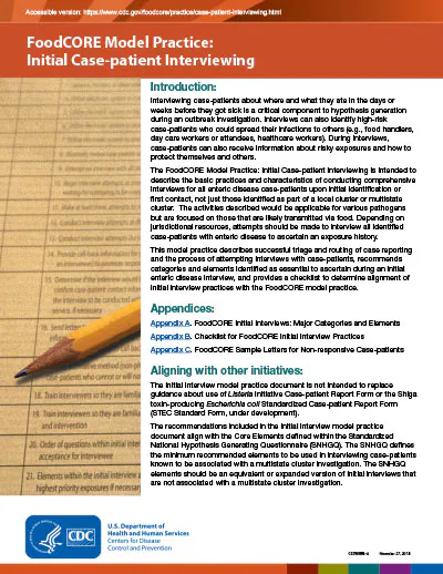 Image of Initial Case-patient Interviewing PDF