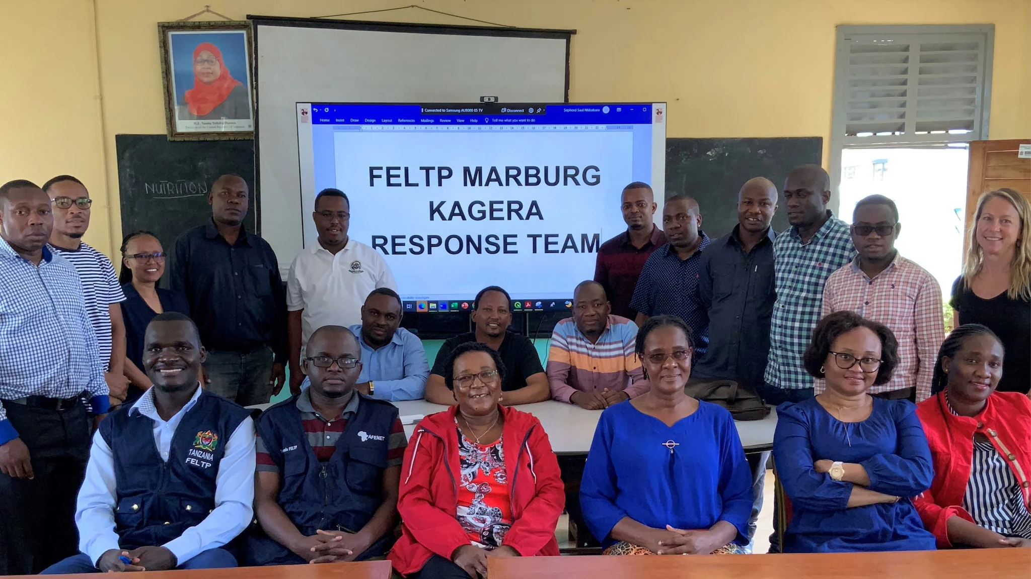 Tanzania-GHS-Main FELTP Response team group photo