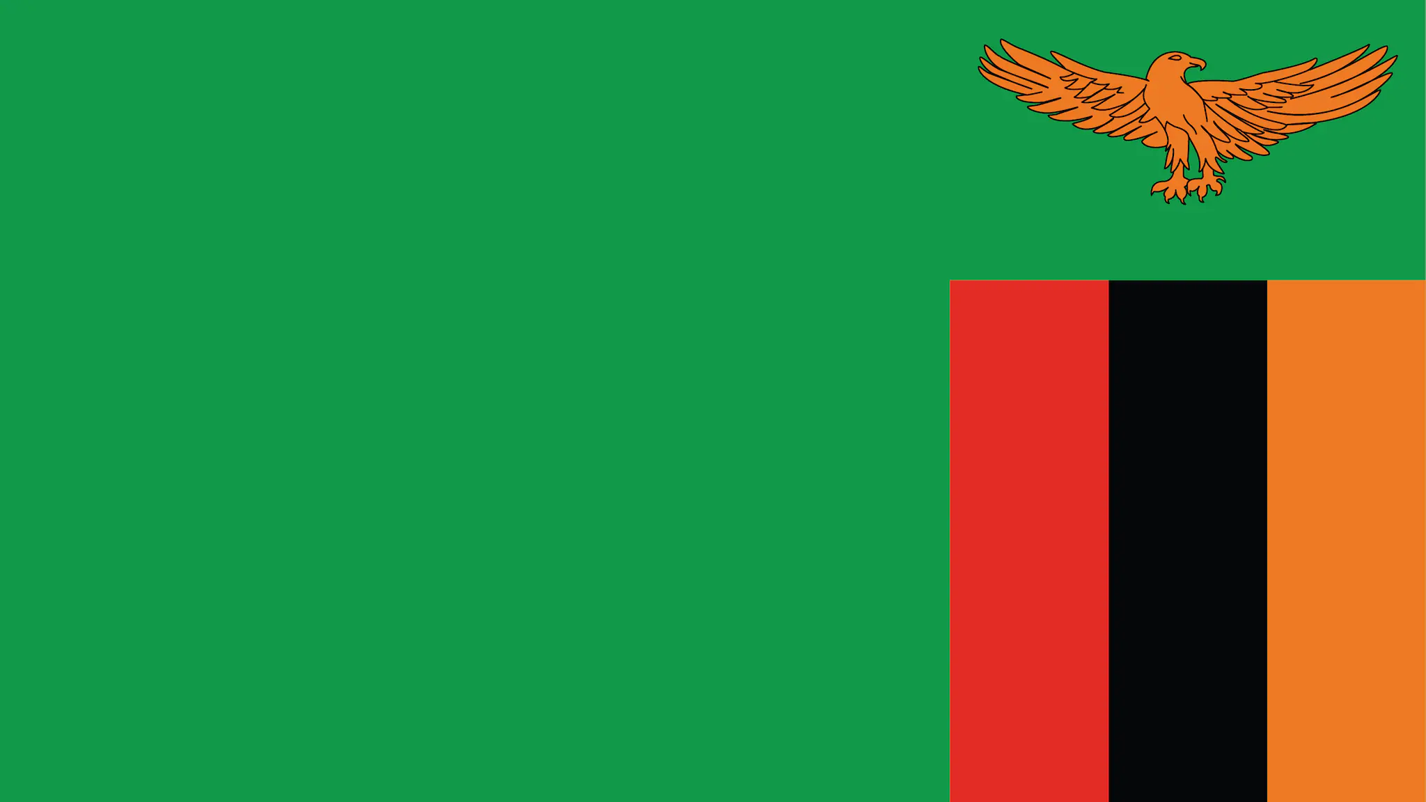 Flag of the country Zambia