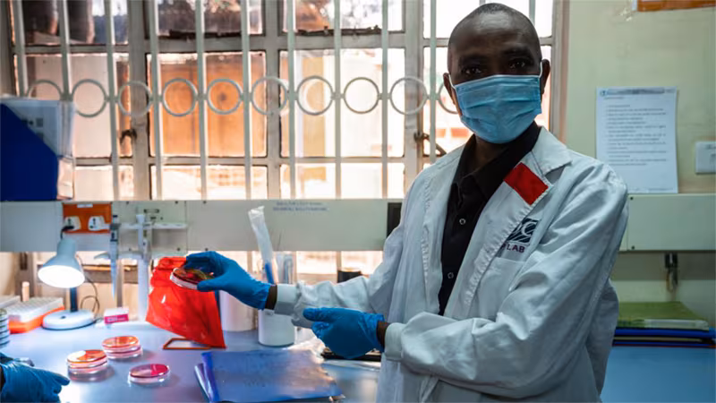 person working in the lab