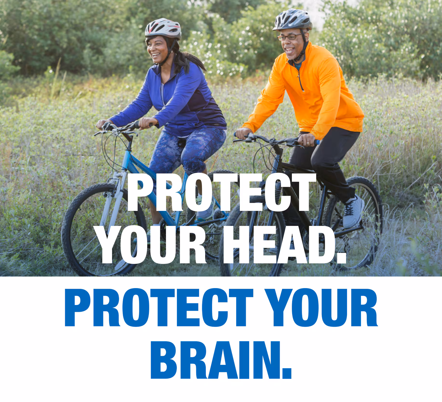 Protect Your Head. Protect Your Brain. Protect Your Head. Protect Your Brain. rack card