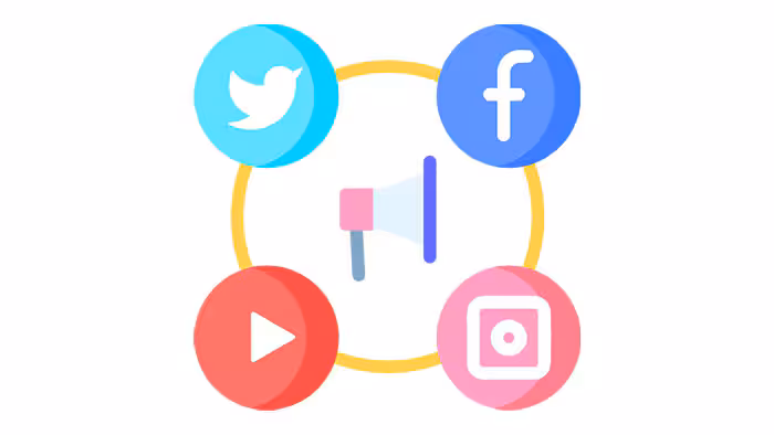 Social media icons for YouTube, Instagram, FaceBook, and X.