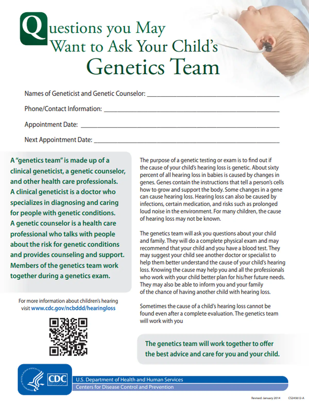 PDF Preview Question you may want to ask your child's genetics team PDF Preview Question you may want to ask your child's genetics team