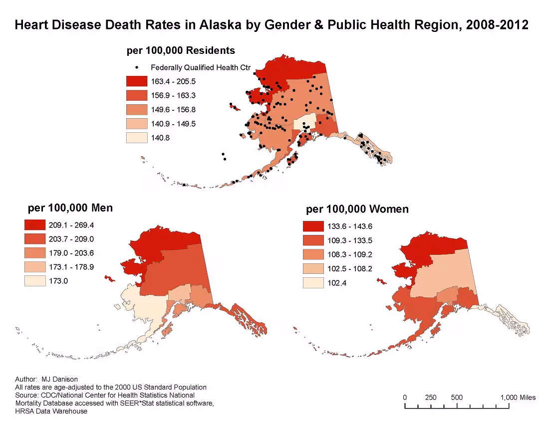 AK_HDGender.jpg Heart Disease Death Rates by Gender & Public Health Region, AK