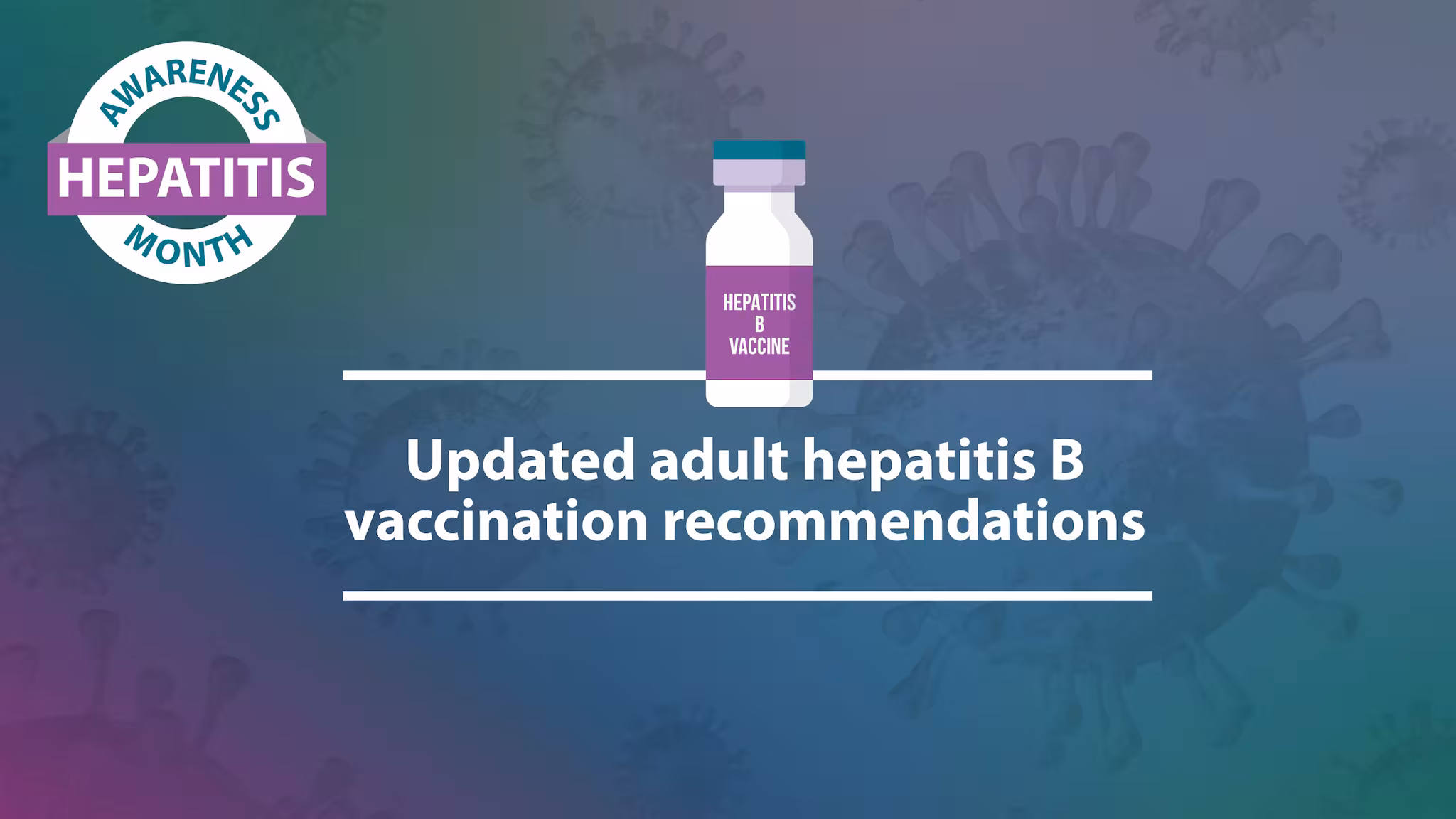 Updated adult hepatitis B vaccination recommendations