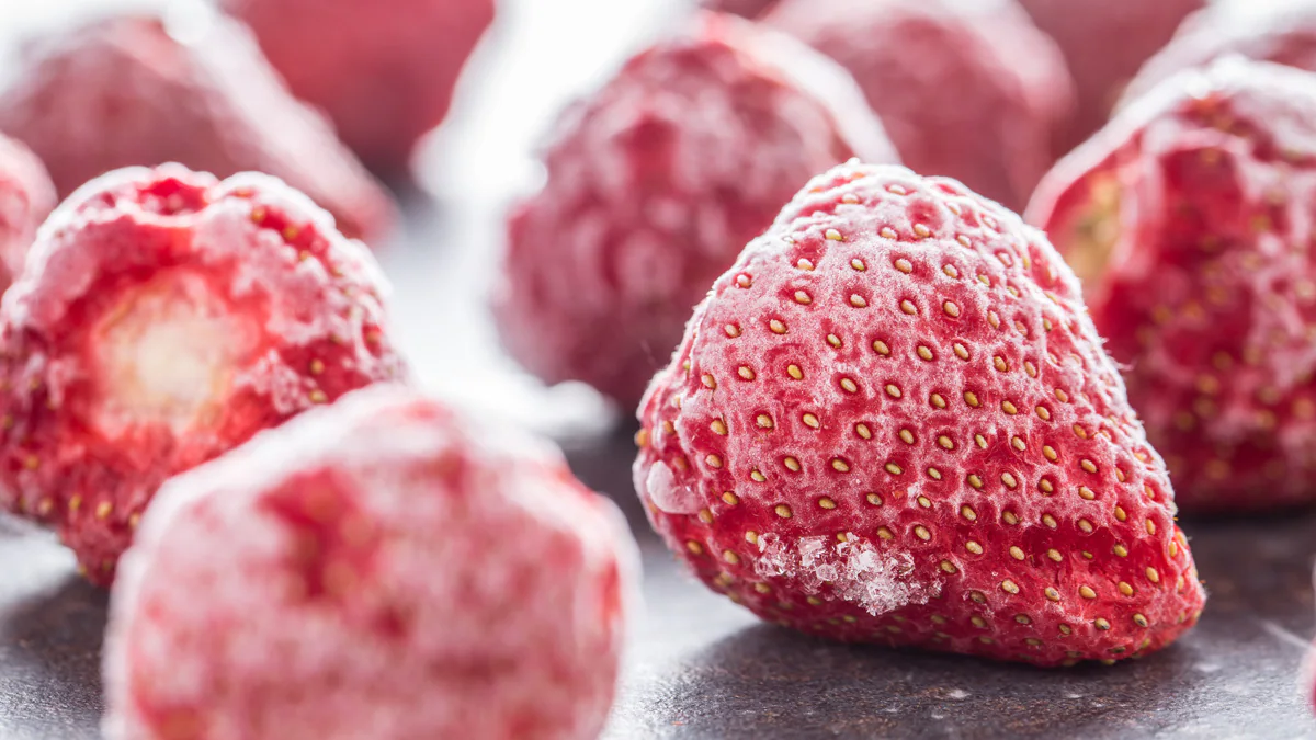 Multistate Outbreak of Hepatitis A from Frozen Organic Strawberries Fast Facts A close up of organic strawberries that have been frozen