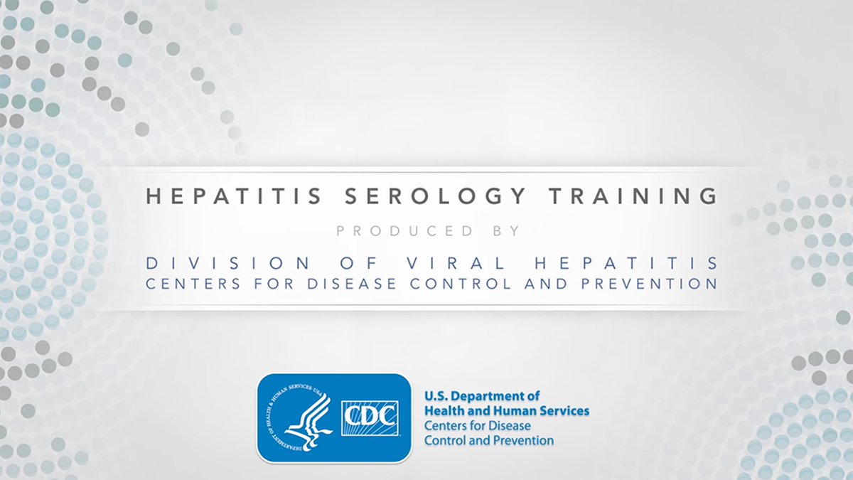Online Viral Hepatitis Serology Training Display screen illustrating upcoming viral hepatitis serology testing