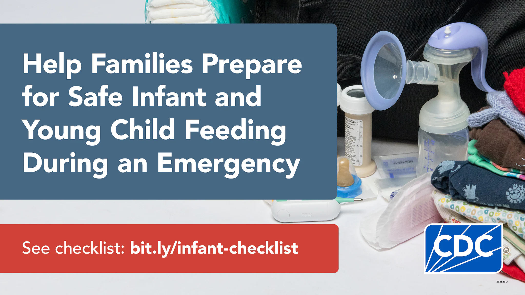 Help families prepare for safe infant and young child feeding during an emergency
