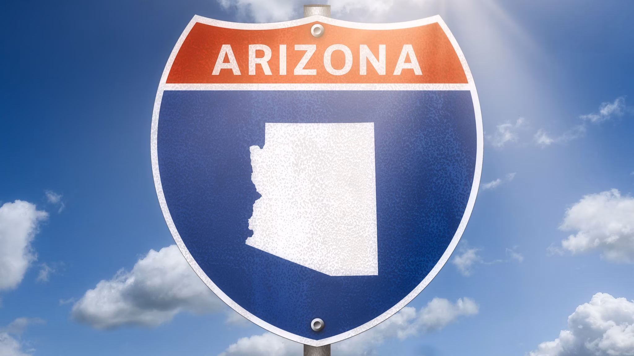 Arizona state roadside sign.