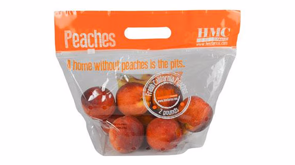 bagged peaches