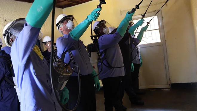 Indoor Residual Spraying training Indoor residual spraying training