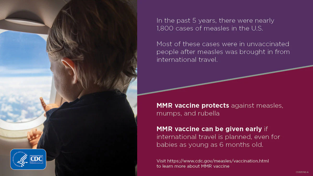 infographic-international-travel-measles.jpg A young child looking out an airplane window.