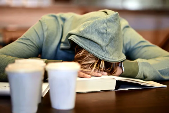back-to-school-video teen sleeping on his school desk