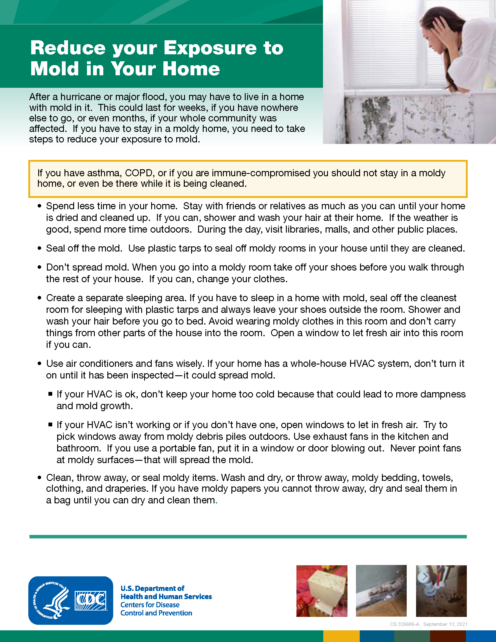 Reducing your exposure to mold Reducing your exposure to mold