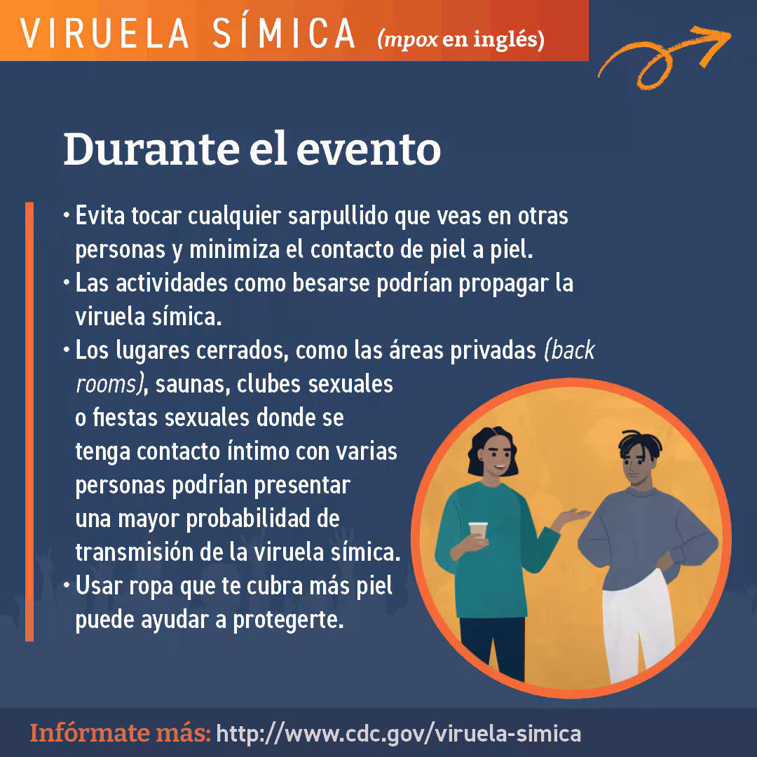 Durante el evento Viruela Simica O Del Mono