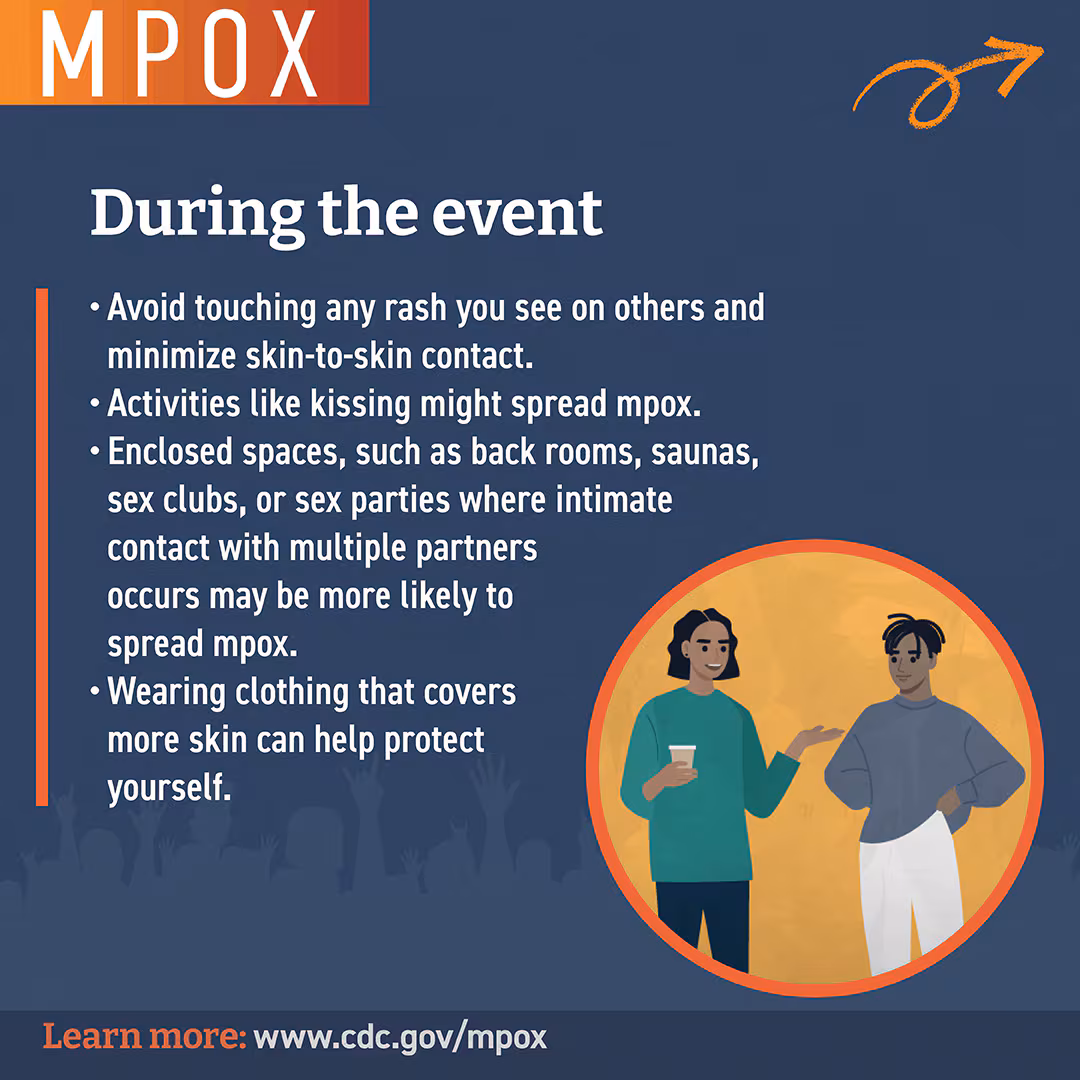 During the event monkeypox social media button During the event mpox social media button