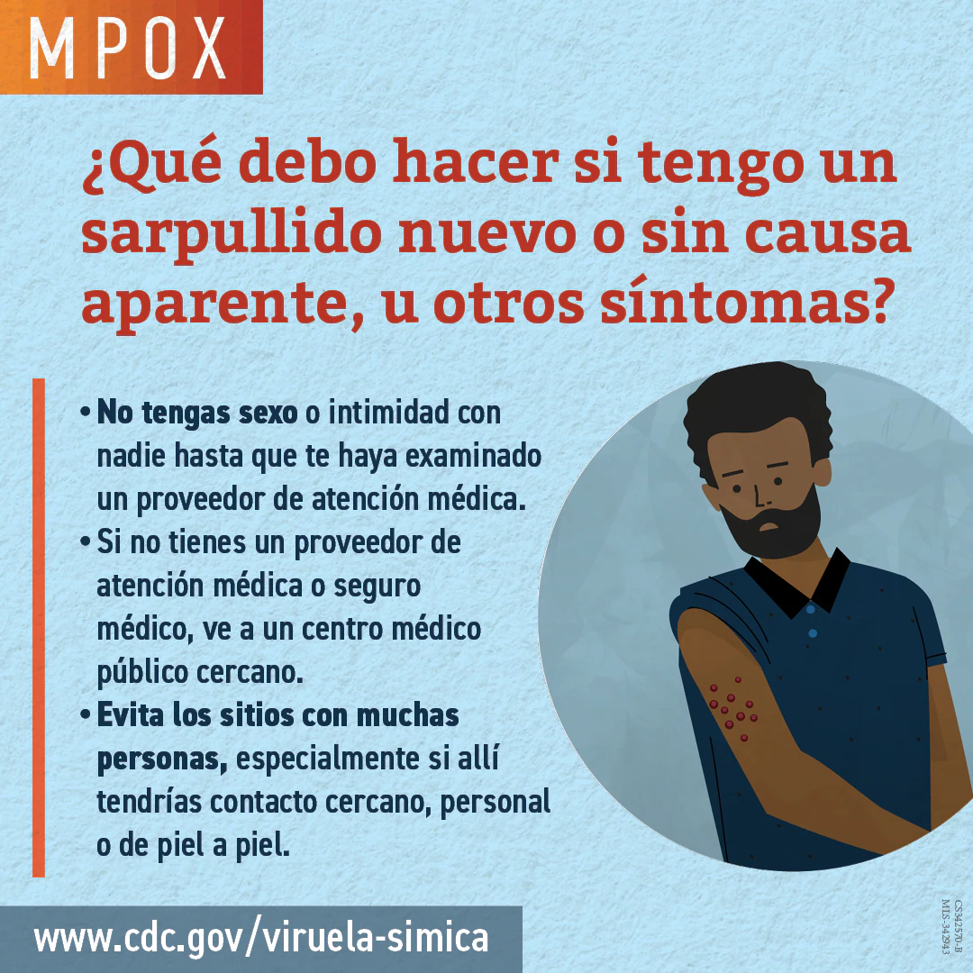 spanish-mpox-who-4-1080x1080 Infographic: ¿Qué debo hacer si tengo un sarpullido nuevo o sin causa aparente, u otros síntomas?