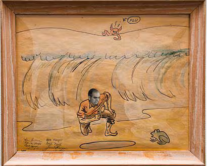 Alex Langmuir about to be engulfed in the second wave.