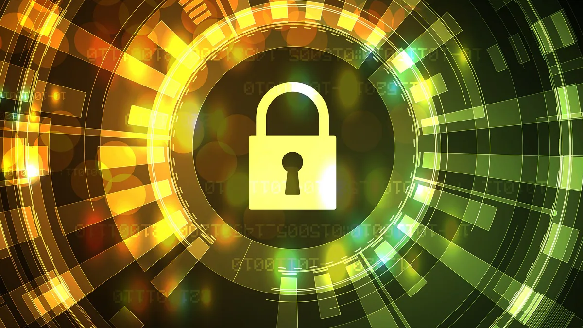 security illustration of a lock