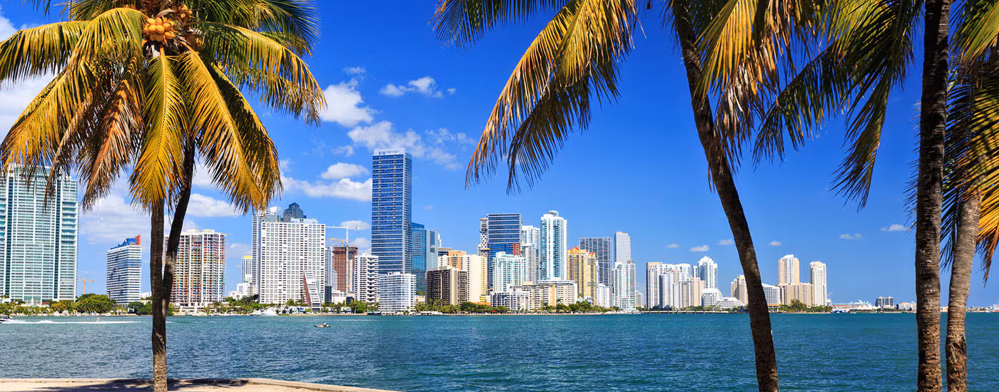 Skyline of a city in Florida