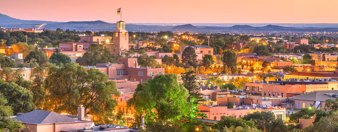 Skyline of a city in New Mexico