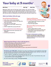 Milestone Checklists - 9 months