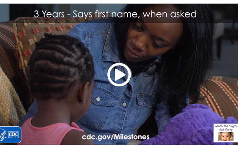 Says first name, when asked