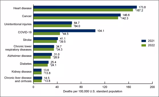 db456-fig4 Image of leading causes of death for 2020 and 2021