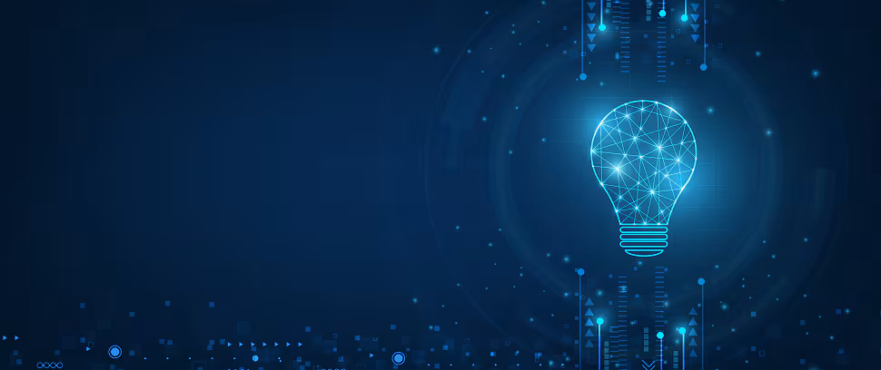 Today, we are building on a vision of transformation Image of a digital lightbulb