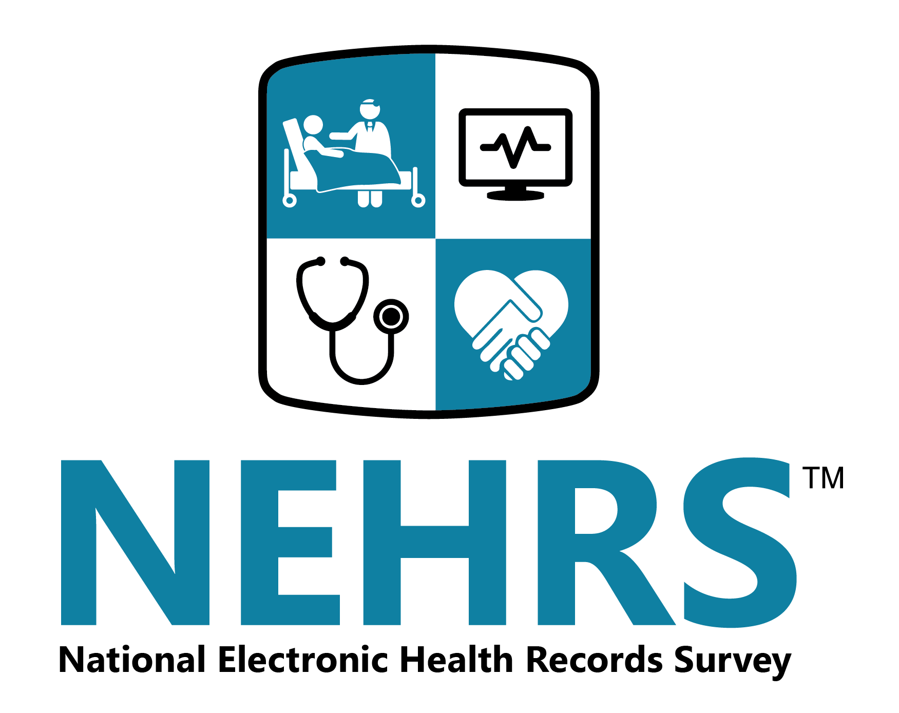 NEHRS logo The NEHRS logo gives the survey name and shows a shield with four health related icons.