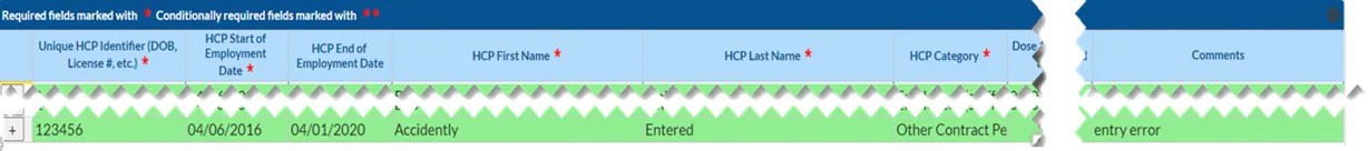 A computer screenshot showing the comment section of the application for uploading reporting data. A computer screenshot showing the comment section of the application for uploading reporting data.