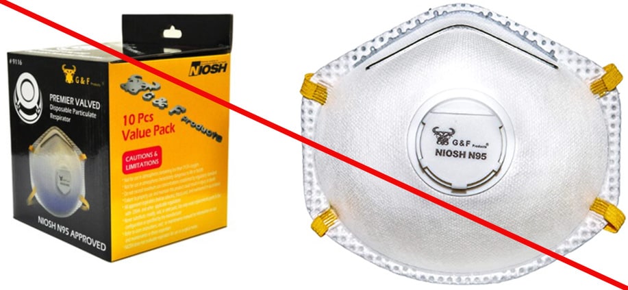 This is an example of a misrepresentation of a NIOSH-approval. G %26amp; F Products is not a NIOSH approval holder or a private label holder. (4/9/2020) This is an example of a misrepresentation of a NIOSH-approval. G %26amp; F Products is not a NIOSH approval holder or a private label holder. (4/9/2020)