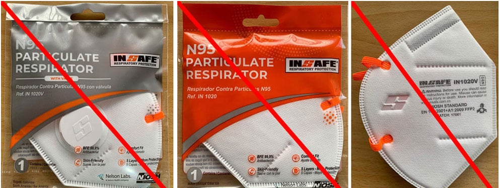 This is an example of a misrepresentation of a NIOSH approval. INSAFE is not a NIOSH approval holder or a private label holder. (8/25/20) This is an example of a misrepresentation of a NIOSH approval. INSAFE is not a NIOSH approval holder or a private label holder. (8/25/20)