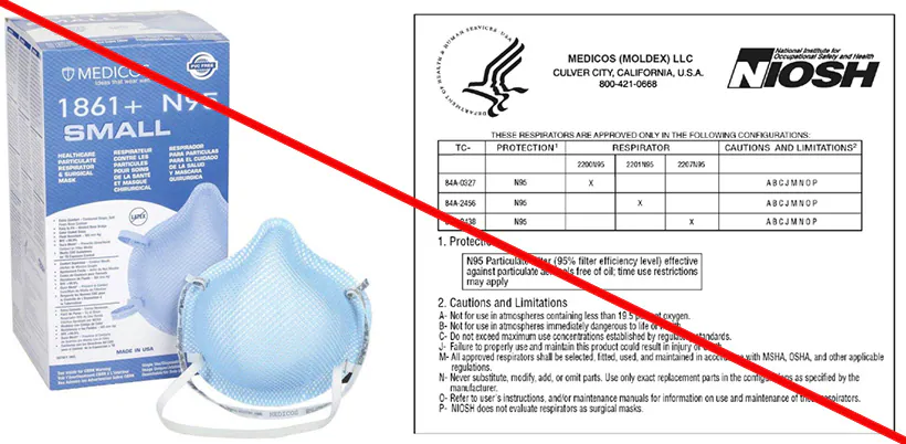 Not NIOSH-Approved respirator and approval memo Not NIOSH-Approved respirator and approval memo