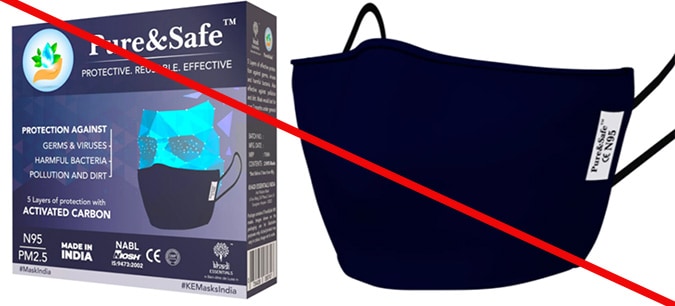 This is an example of a misrepresentation of a NIOSH approval. Pure&Safe is not a NIOSH approval holder or a private label assignee. The Pure&Safe 5 Layered Reusable Anti-Pollution N95 Face Mask with Activated Carbon Filter is not NIOSH approved. This is an example of a misrepresentation of a NIOSH approval. Pure%26Safe is not a NIOSH approval holder or a private label assignee. The Pure%26amp;Safe 5 Layered Reusable Anti-Pollution N95 Face Mask with Activated Carbon Filter is not NIOSH approved.