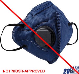 base-camp-blue-n95 Blue respirator - Not NIOSH-Approved
