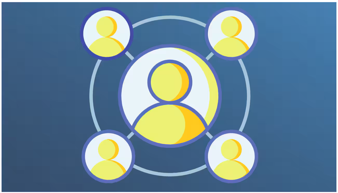 connections Graphic showing connections between people