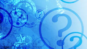 FAQs Graphic with question marks