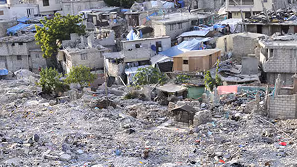 Hurricane aftermath in Haiti