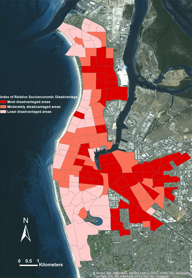 Spatial pattern of CVD risk and socioeconomic status Spatial pattern of CVD risk and socioeconomic status